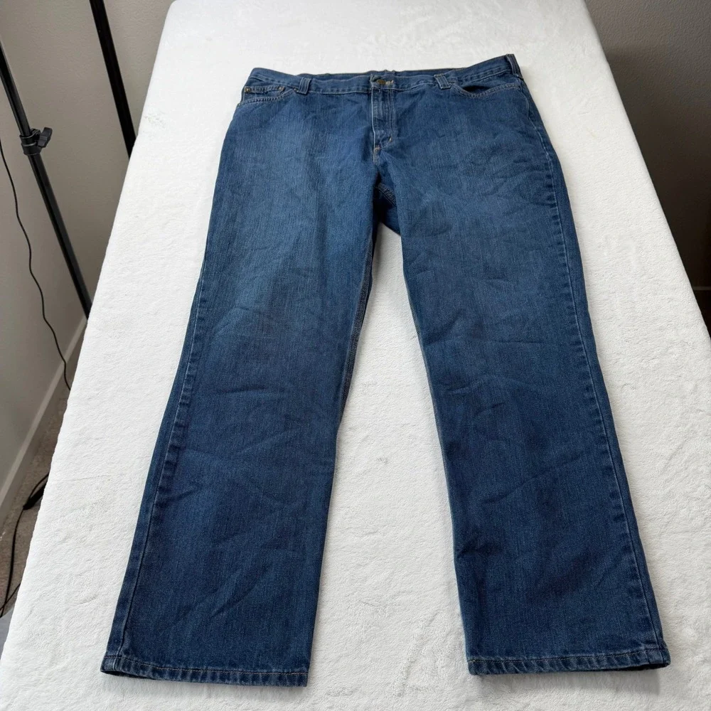 Carhartt Traditional Fit‎ Jeans Mens 42x32 Blue Good Straight Leg 101496 420